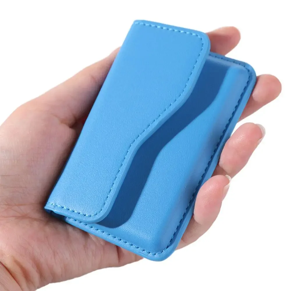 Magnetic PU Leather Card Holder Wallet Case