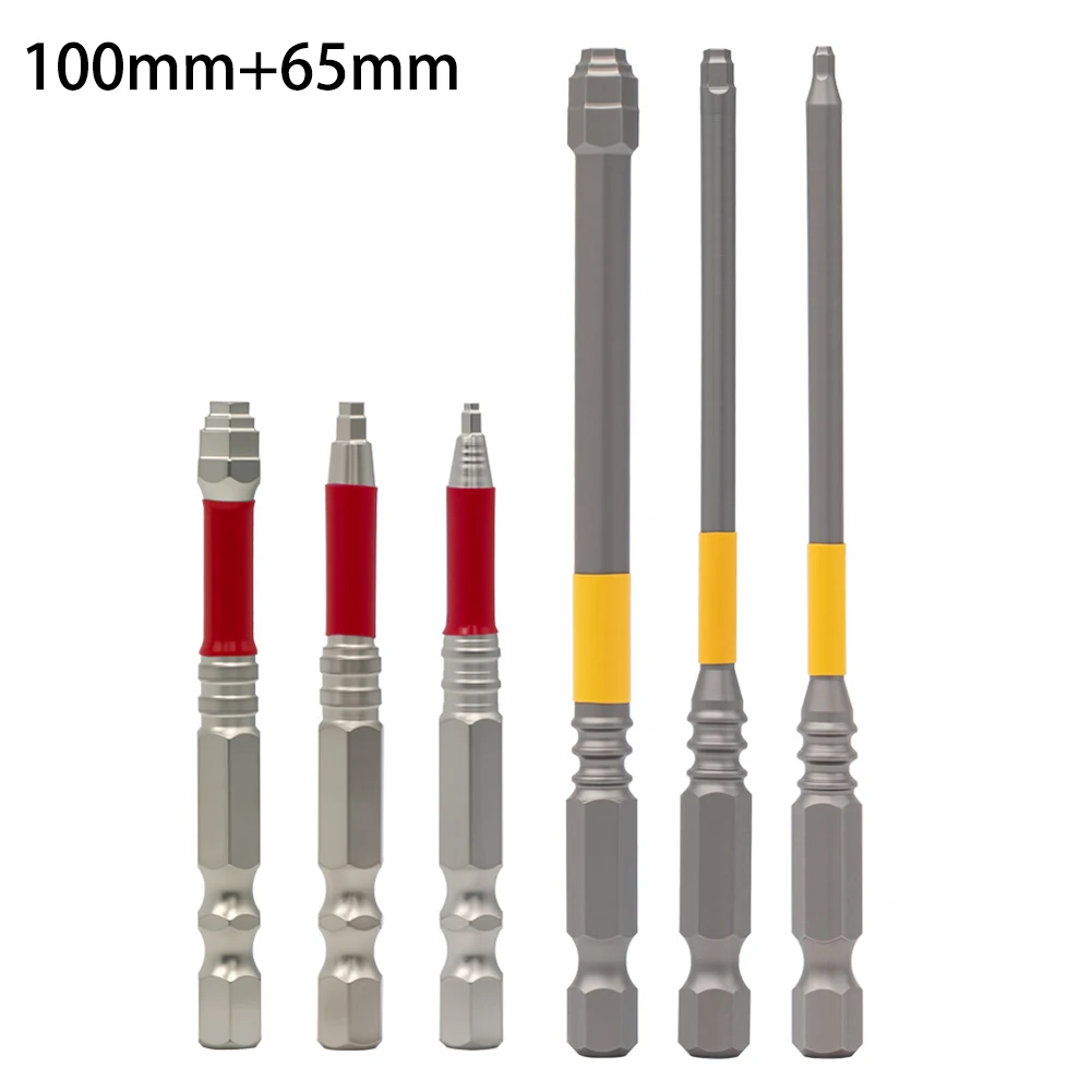 Pagoda-Designed Hex Shank Screwdriver Bits 6pcs for Improved Engagement with Screw Heads in Various Applications