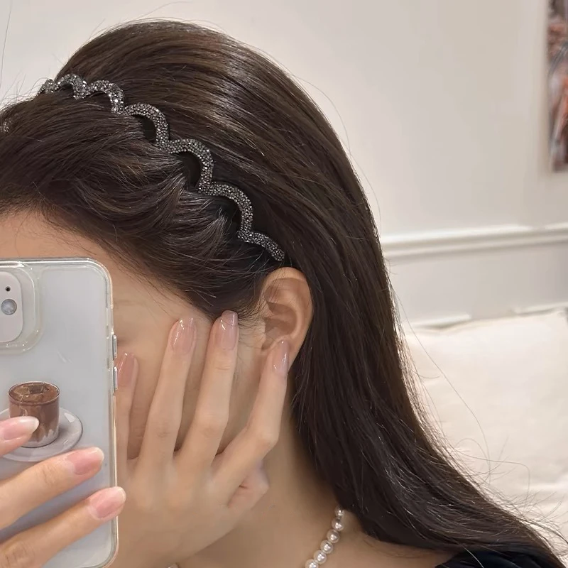 AWAYTR 1pc Teeth Non-slip Hair Comb Plastic Headband For Women Girls Sweet Hair Ornament Hairbands Fashion Hair Accessories