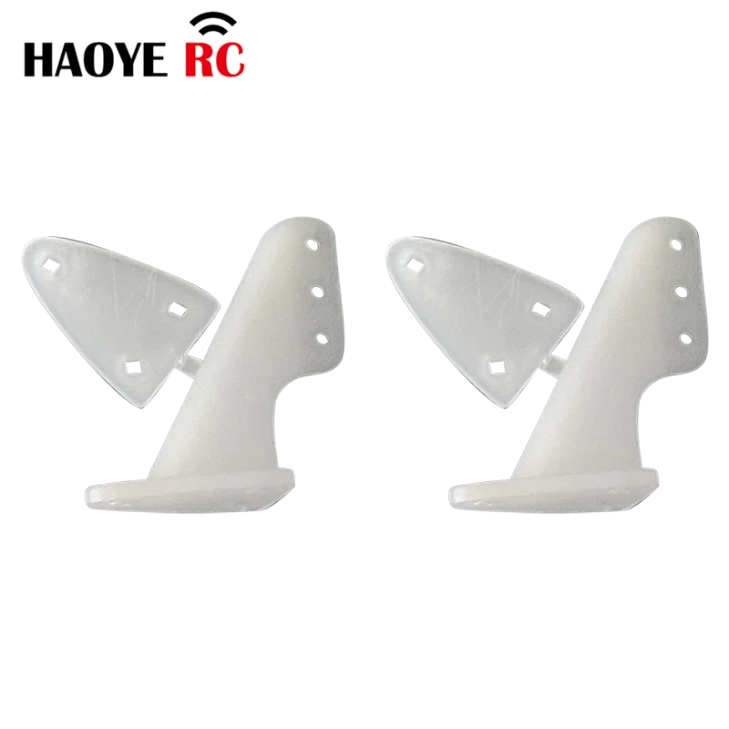 Haoye-pasador de nailon sin tornillos para avión, 10 piezas, 3 agujeros/4 agujeros, piezas de avión RC, modelo de espuma, accesorios