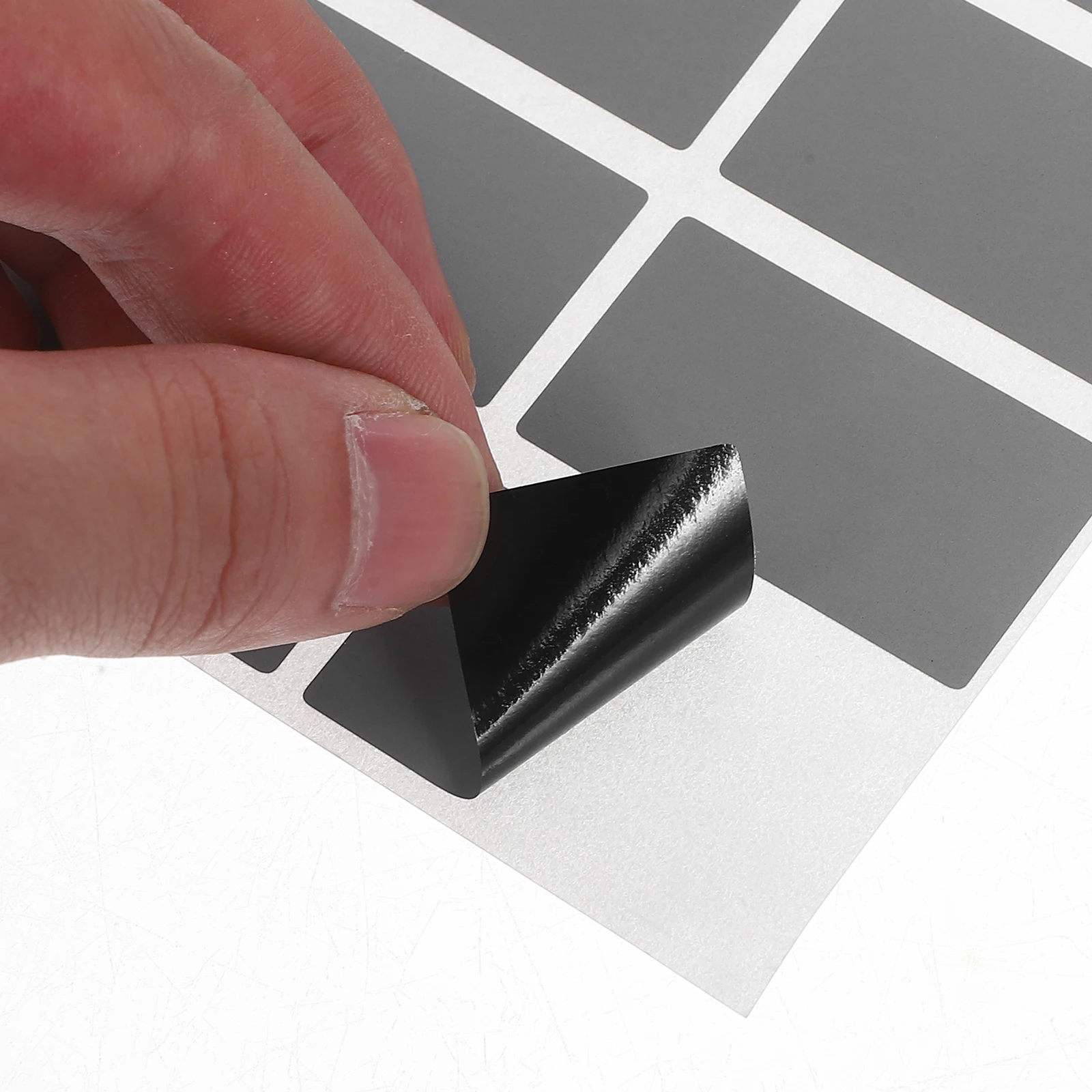 200pcs DIY Peel and Stick Labels Scratch Off Stickers for Party Activity Favors Reward Stationery Rectangular Coated Film