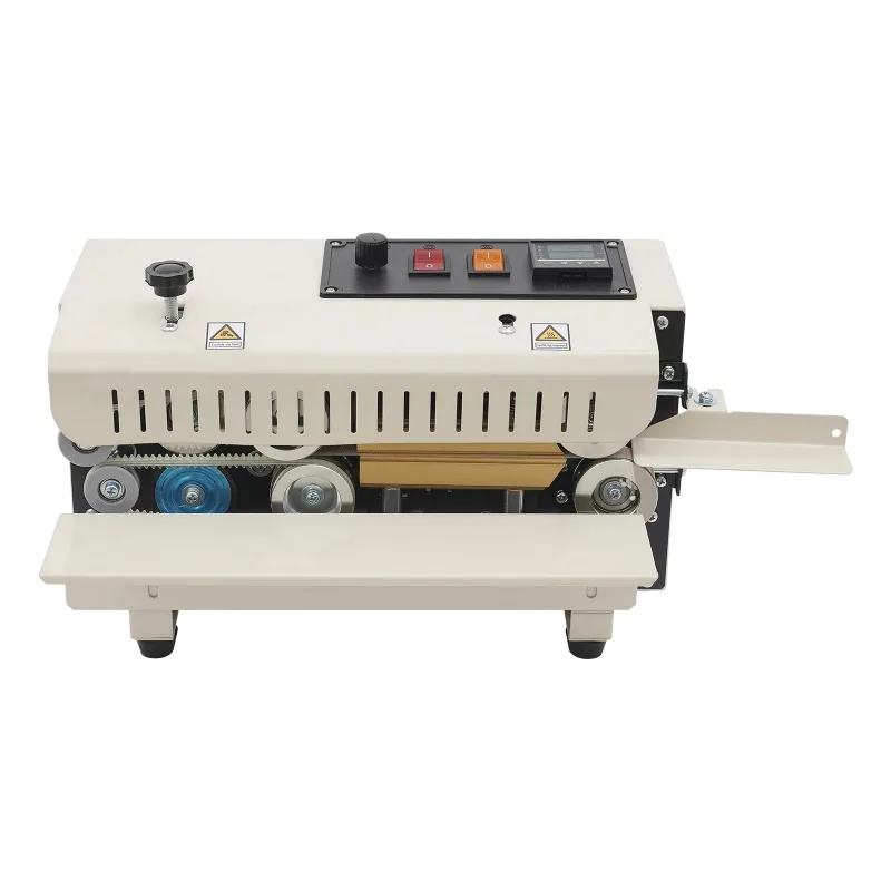 Automatic Continuous Sealing Machine Bag Band Heat Sealing Machine Adjustable Horizontal  Sealer for Plastic Vacuum