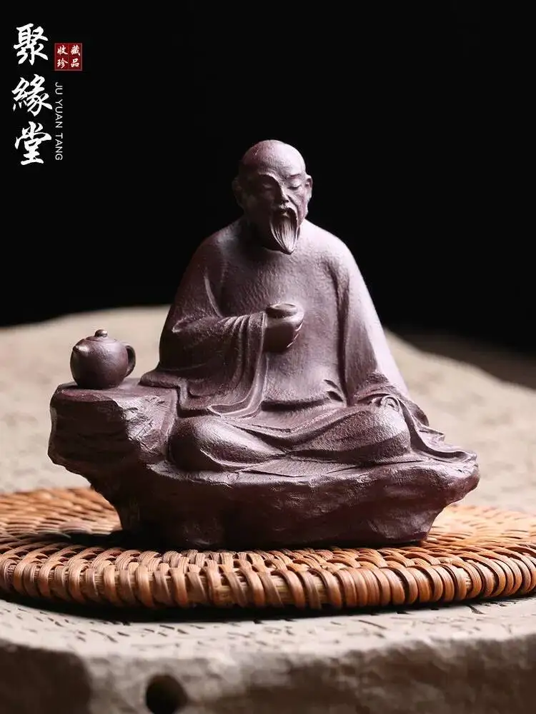 Yixing Original Purple Clay Pet Figurine, Master Lu Yu's Pure Handmade Ornament, A High-Quality Piece Suitable For Kung Fu Tea
