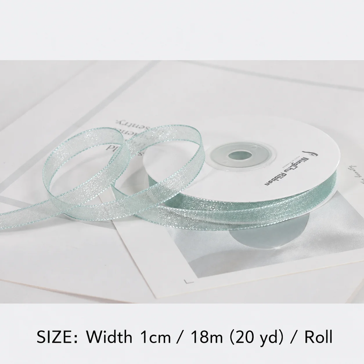 1cm Organza Ribbon Classic Colors Sheer Bubble Organza Ribbon Translucent Gauze Ribbon Elegant For Journal Decoration Garment