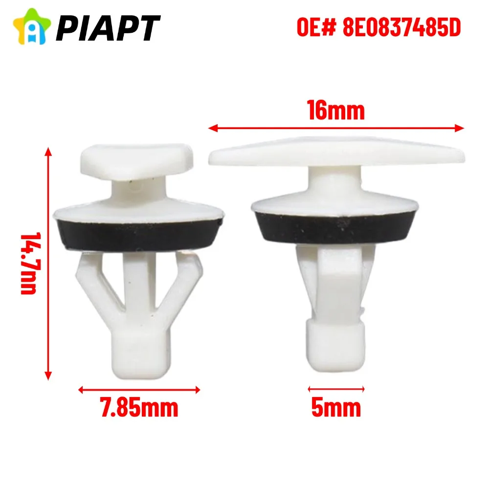 20PCS OE# 8E0-837-485-D 8E0837485D Door Weatherstrip Retainer Fastener Clips  For Audi A4