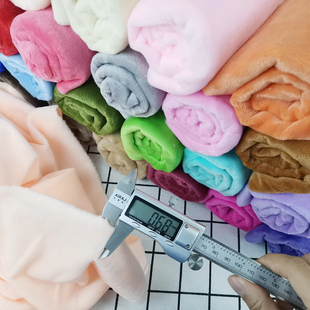 40x25cm Short Soft Plush Fabric Super For Sewing Dolls Diy Handmade Home Textile Cloth For Toys Flannel