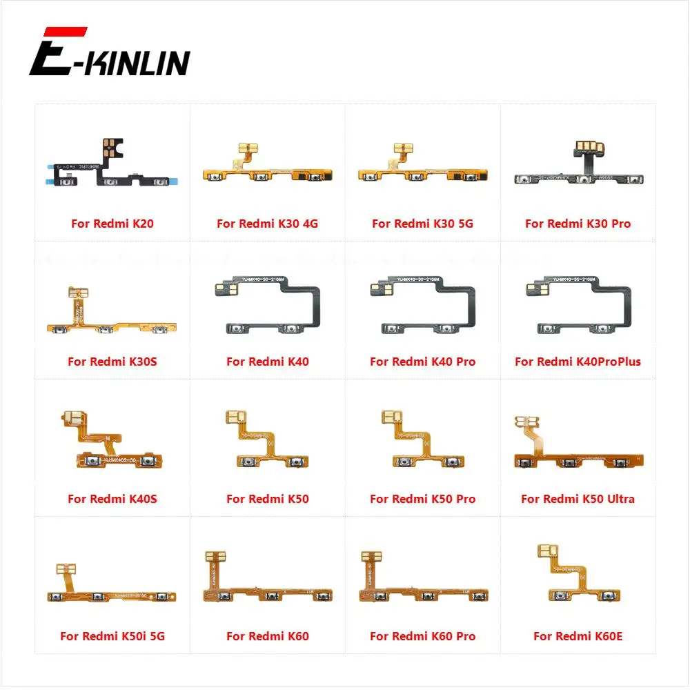 Switch Connector On Off Button Volume Button Flex Cable For XiaoMi Redmi K20 K30 K30S K40 K40S K50 Ultra K50i K60E K60 Pro Plus