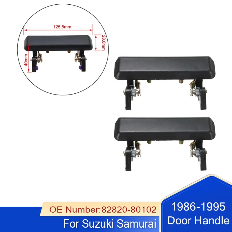 

Left Right Car Front Outside Exterior Door Handle for Suzuki Samurai 1986-1995 Black Driver Side 82810-83000 82820-83000