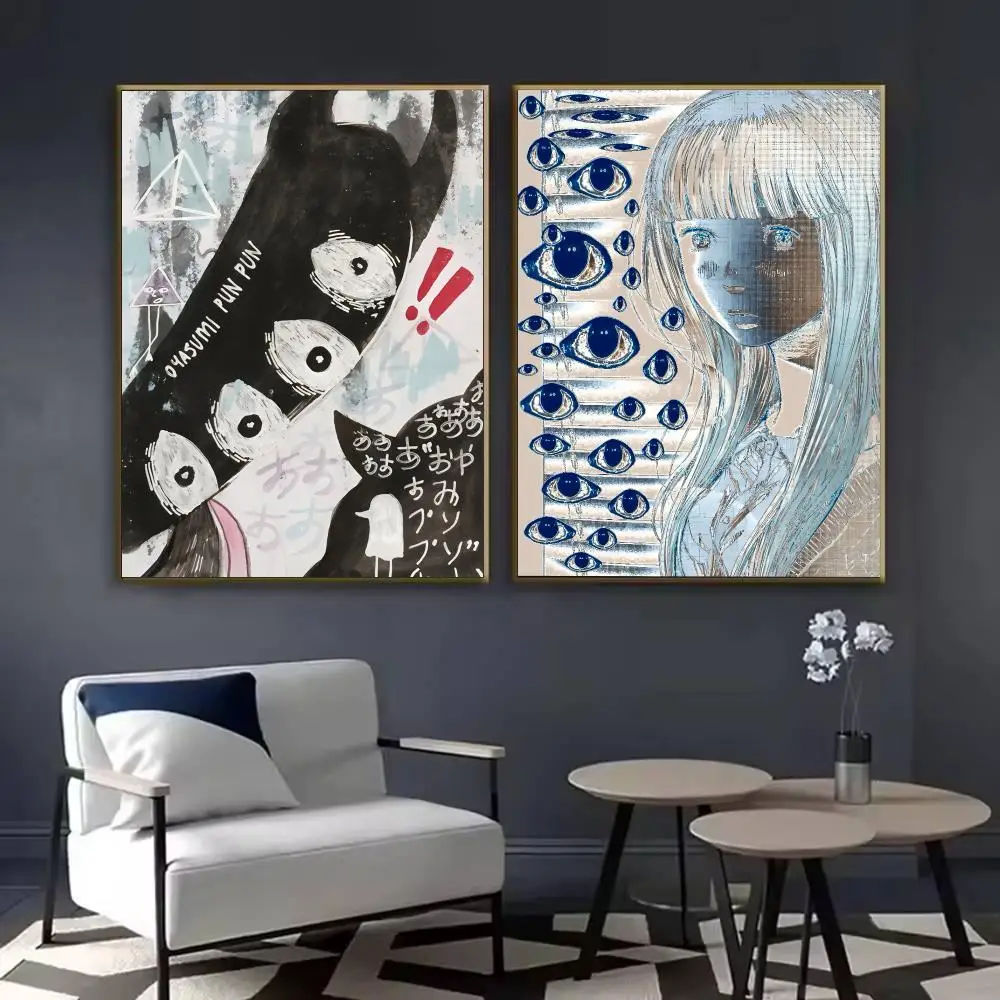 Anime G-Goodnight P-Punpun Poster Waterproof Sticky Wall Art Print For Bedroom Living Room Hallway Bar Home Decor