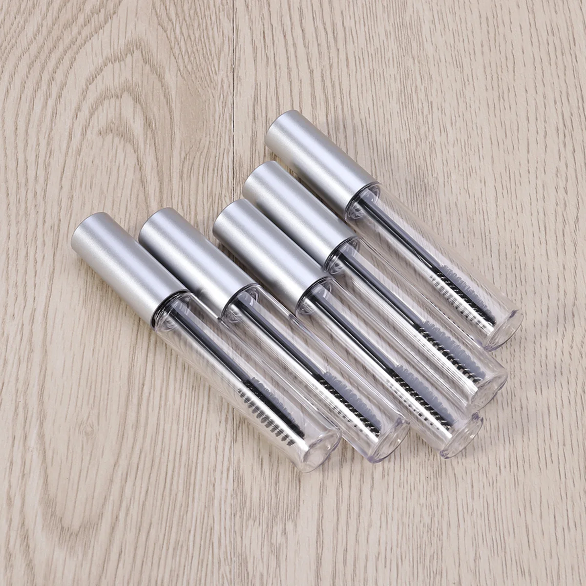5pcs 10Ml Empty Mascara Tube Transparent Portable Travel Size For Diy Eyelash Cream Storage Container Eyelash Brush Tube Empty