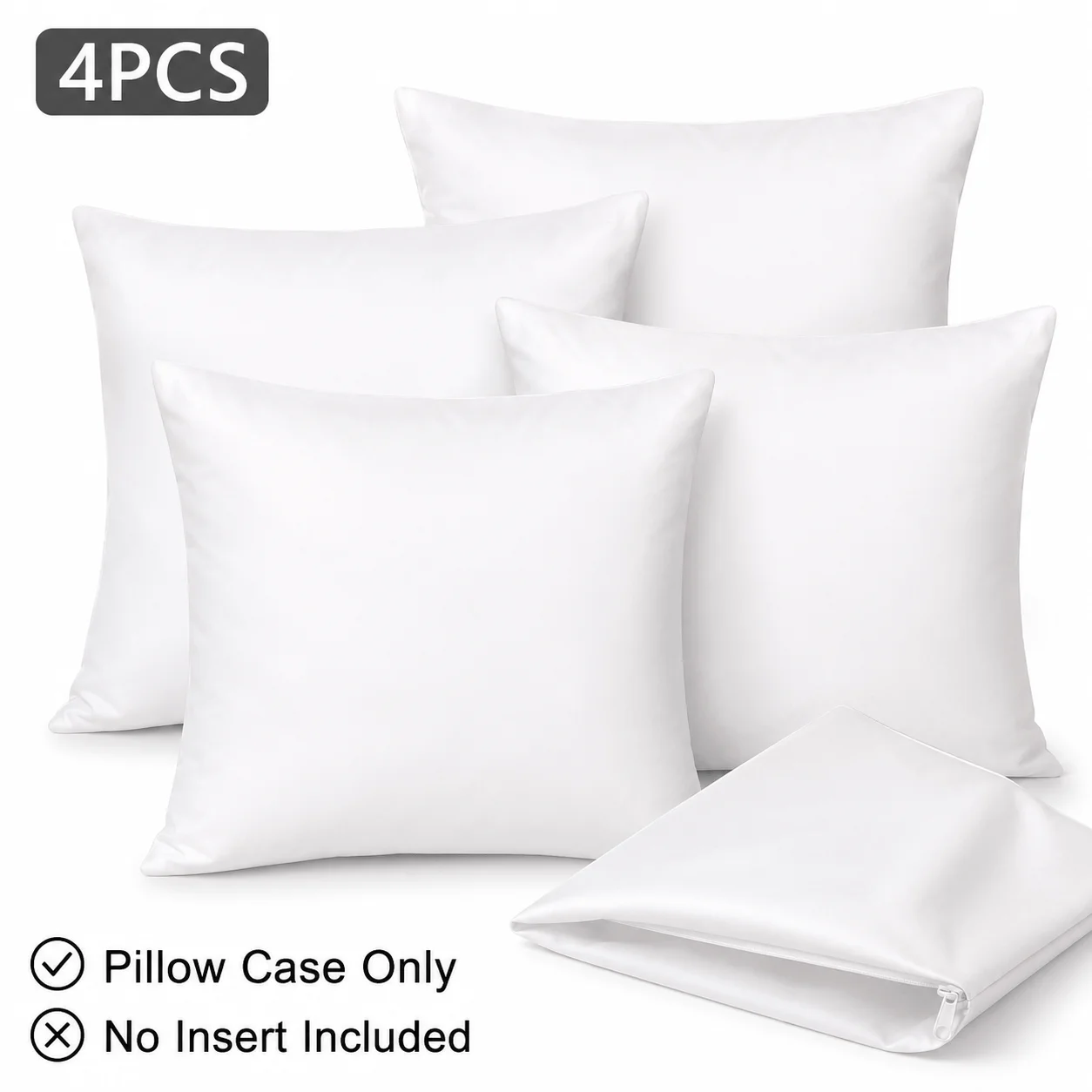 Pillow Cover Sublimation - 4PCS Sublimation Blank Pillow Covers, 16x16in/18*18in