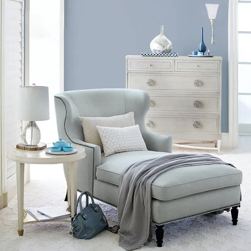 New American light luxury concubine chair sofa recliner living room concubine couch French modern single high-end villa B & B
