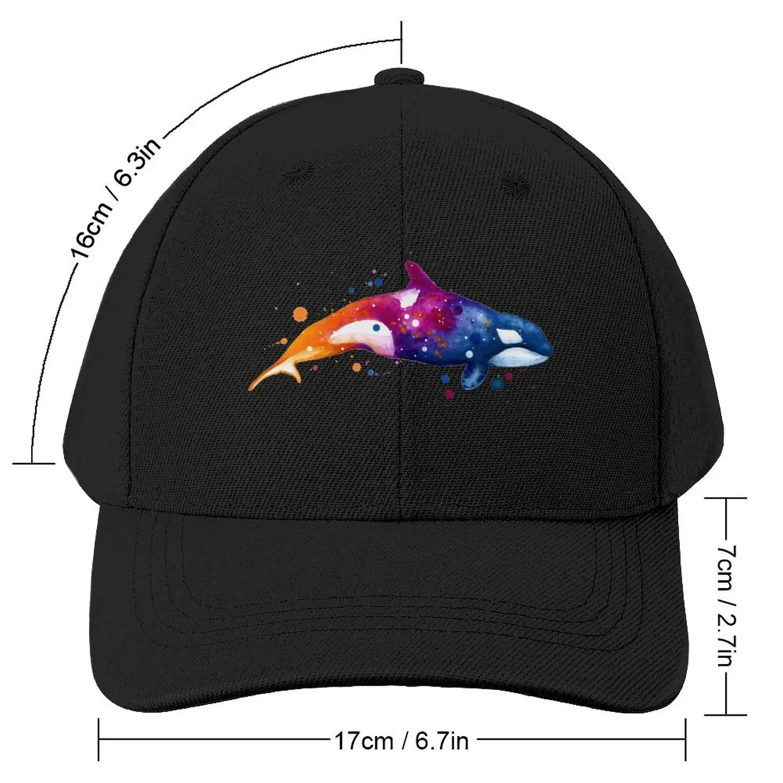 Orca Whale Baseball Cap Designer Hat Luxury Cap Kids Hat New Hat Female Men's