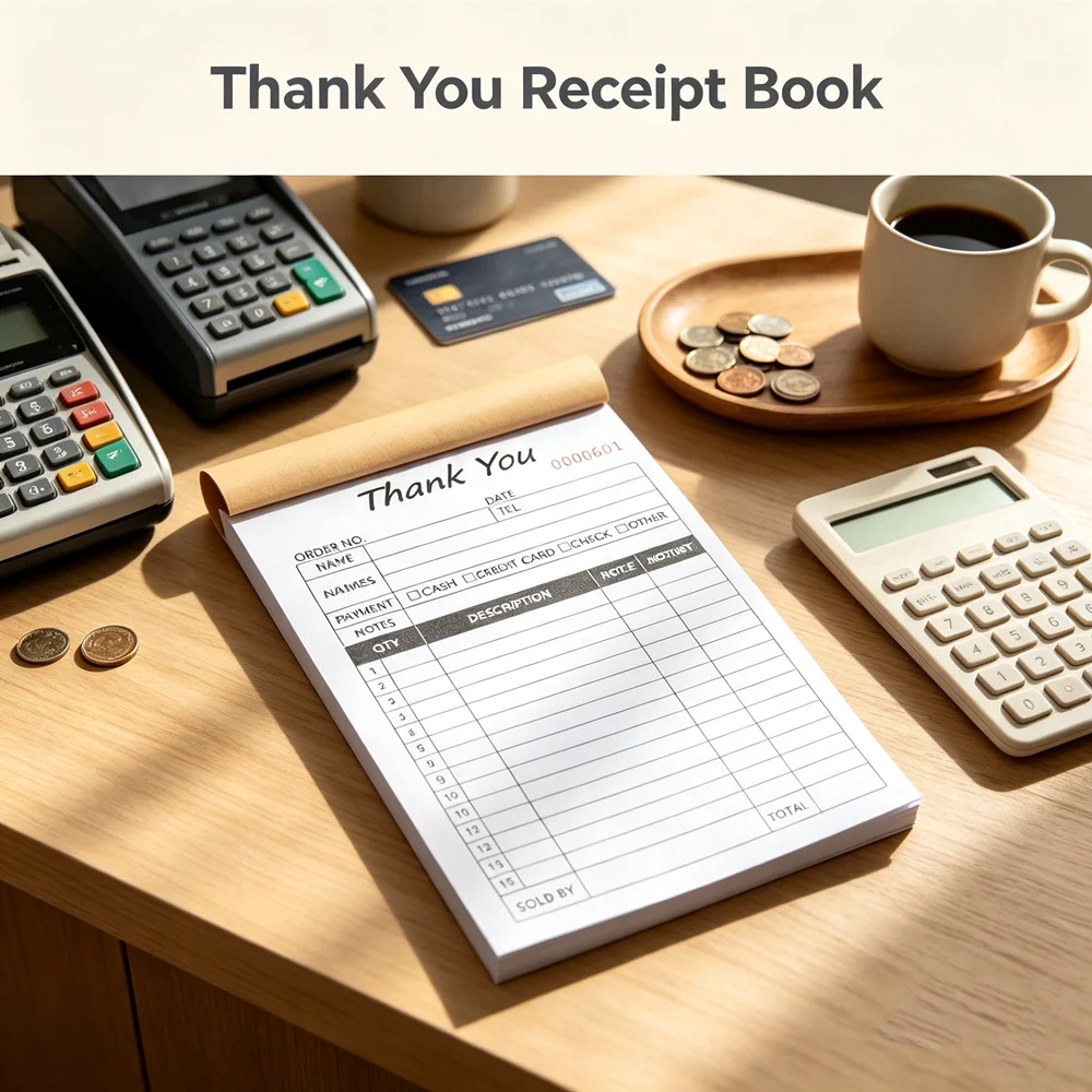 Thank You Receipt Book 2 Part  - Carbon Copy Book review and price