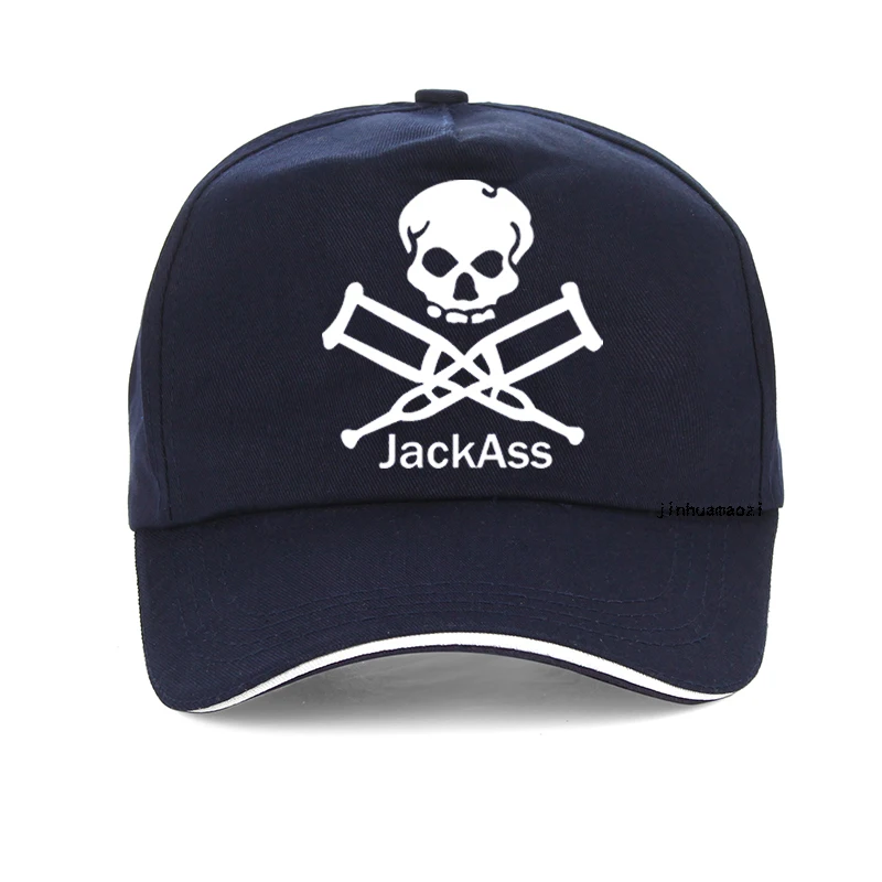 Mode Heren Jackass Schedel Logo Baseballpet Mode Klassieke Unisex Tieners Katoenen Snapback Hoed Casquette