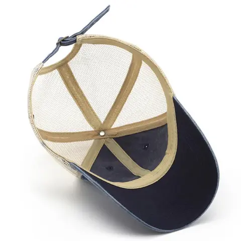 पुरुषों के लिए धुले हुए कॉटन मेश रेट्रो बेसबॉल कैप, महिलाओं के लिए कस्टम लोगो नाम प्रिंटिंग ट्रकर कैप, आउटडोर यात्रा यूनिसेक्स हैट 8 best sales कस्टम लोगो कैप - №5