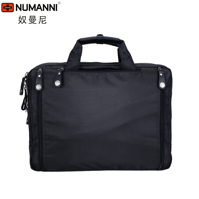 Original Numanni multi-functional large capacity laptop bag can shoulder one shoulder briefcase business men\'s bag travel bag