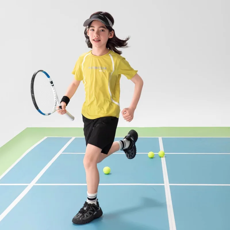 

2025 Latest Trendy Children's Adult Printed Men's and Women's Quick Drying Sports Breathable Short Sleeves