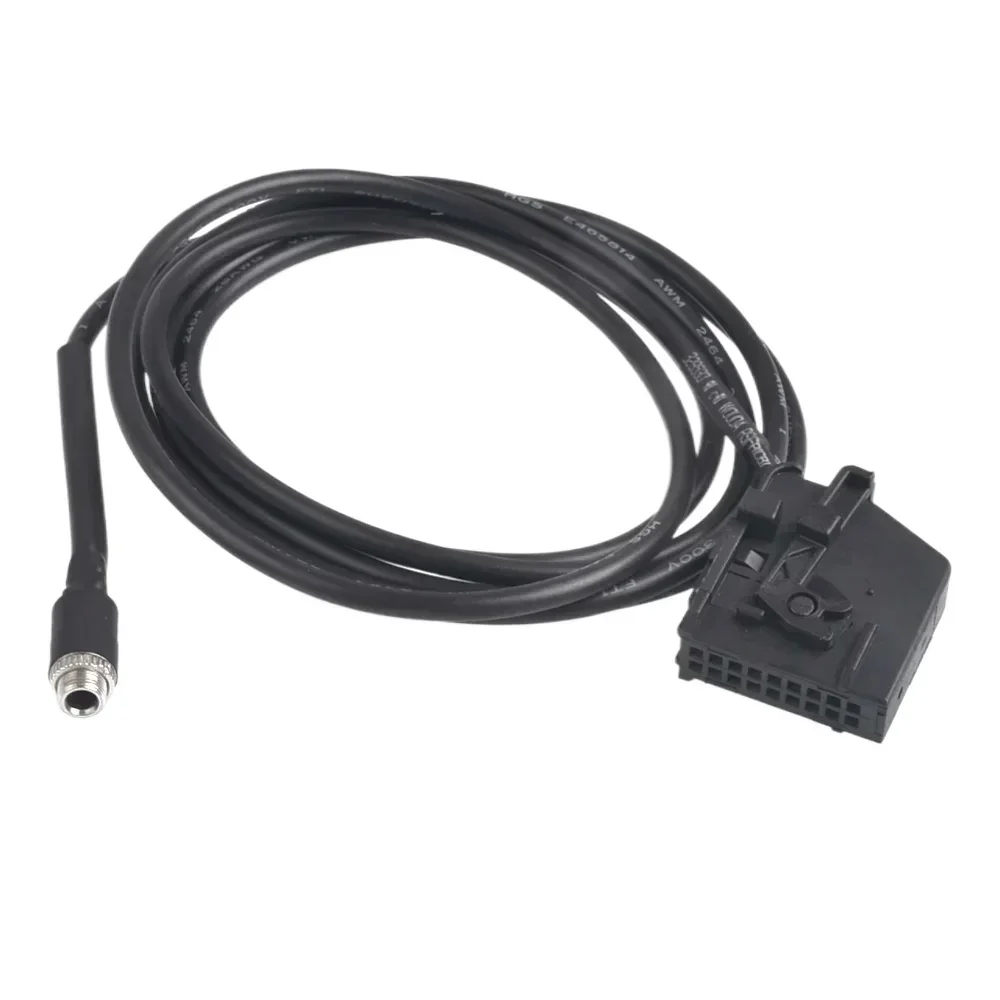 For Benz Mercedes CLK SL SLK w168 w202 w203 w208 w209 w211 w461 w463 164 Car AUX Input Adapter Cable 18pin 3.5mm Female Jack MP3