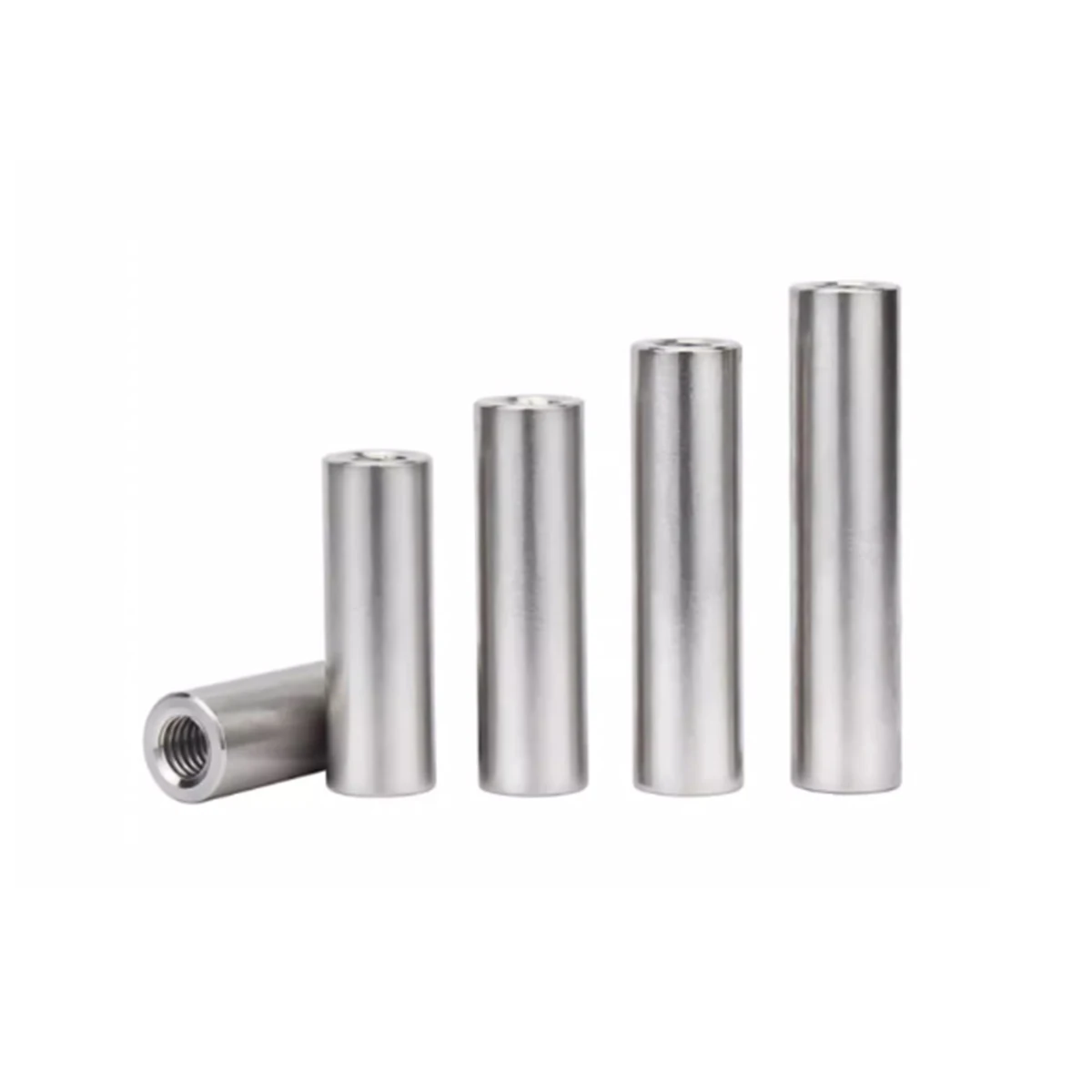 304 Stainless Steel Double Head Internal Thread Cylindrical Pin Support Column Connecting Rod M8M10