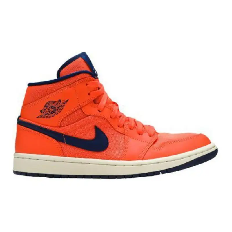 Nike Jordan 1 Mid Turf Orange Blue Void Women's Sneakers shoes CD7240-804