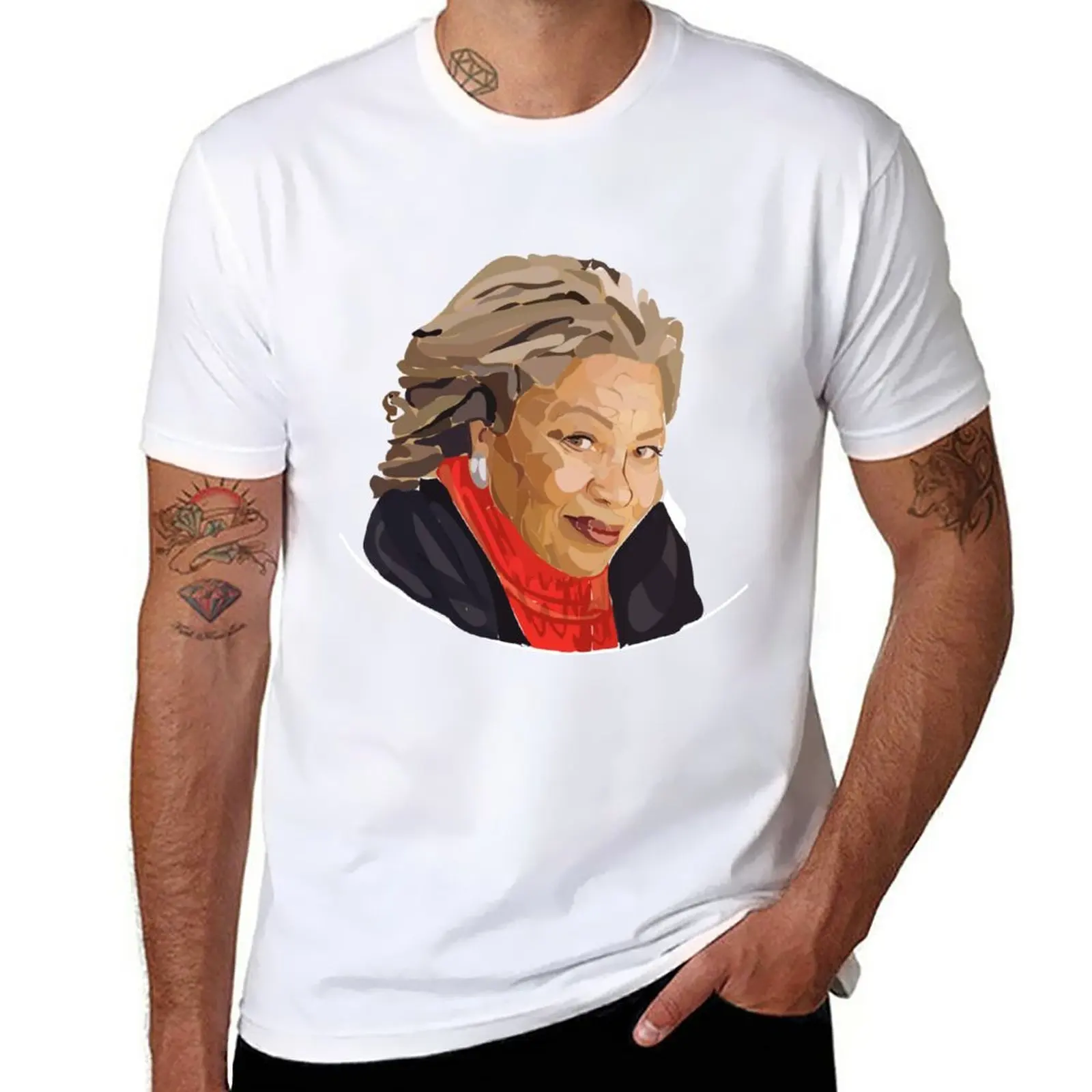 New toni morrison emblem T-Shirt t-shirts man boys t shirts tees quick drying shirt T-shirt men