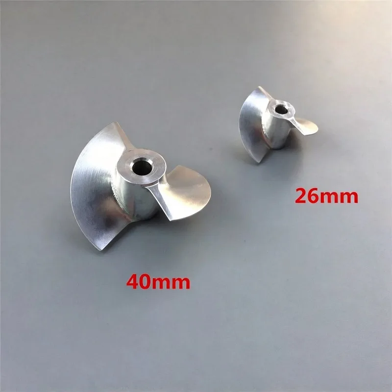 26mm/40mm Jet Pump CNC Propeller, Aluminum Impeller for Water Jet Thruster
