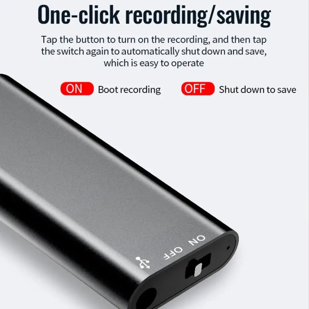 32GB Mini Voice Recorder Voice Activated Long Battery Recording Time Micro Waterproof Recorder Device For Lessons Meetings R4H9