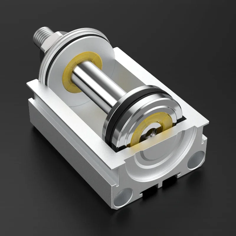 SDA B Series Male Thread Bore 12 16 20 25 32 40 50 63 80mm Stroke 5 10 20 25 30 40 45 50mm Air Pneumatic Compact Thin Cylinder