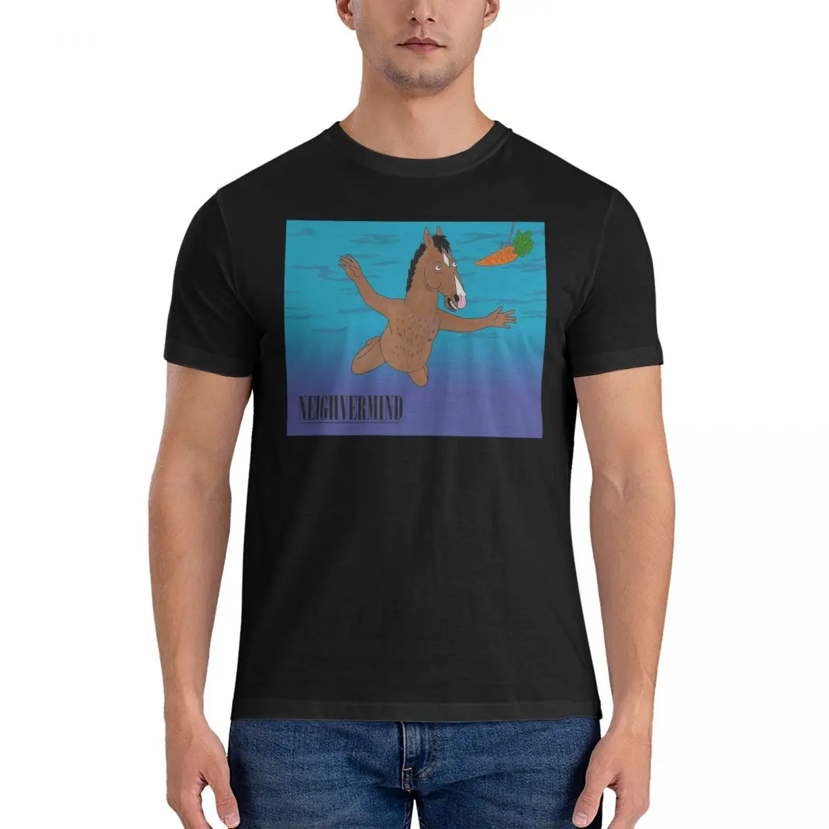 Men Looking For T Shirt B-BoJack Horsemans Cotton Clothes Vintage Short Sleeve Crewneck Tees Adult T-Shirts