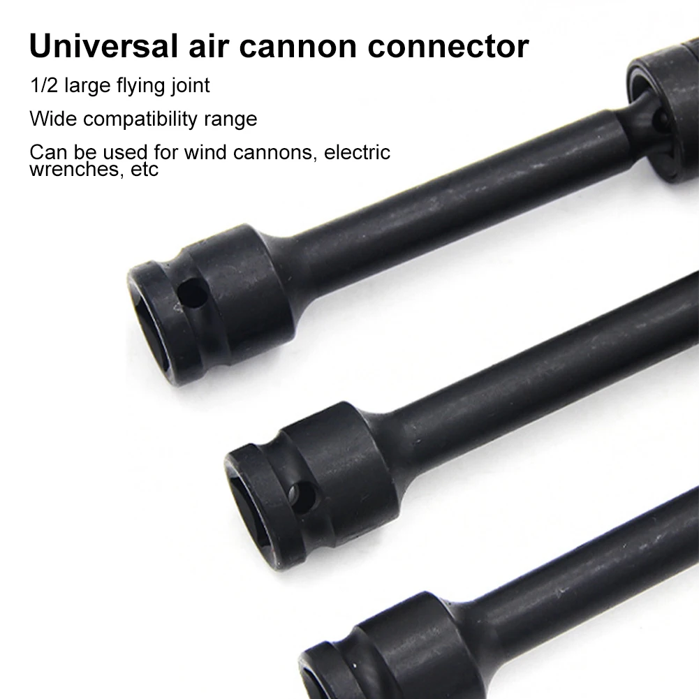 7pcs 1/2in Drive Socket Extensions 12/13/14/16/17/18/19mm Slagschroevendraaier Extension Bar Set Gehard Chroomvanadium Staal