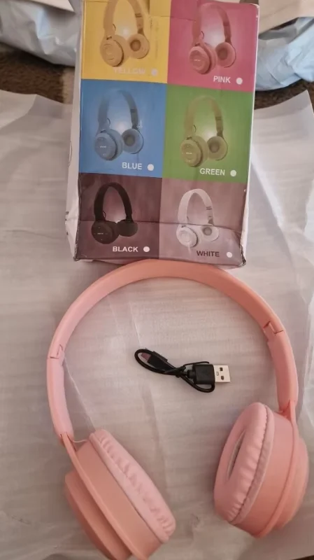 Hifi Sound Bluetooth Headphones Wireless Over-Ear Headsets with Microphone Noise Reduction Comfortable for Travel And Home Use photo review