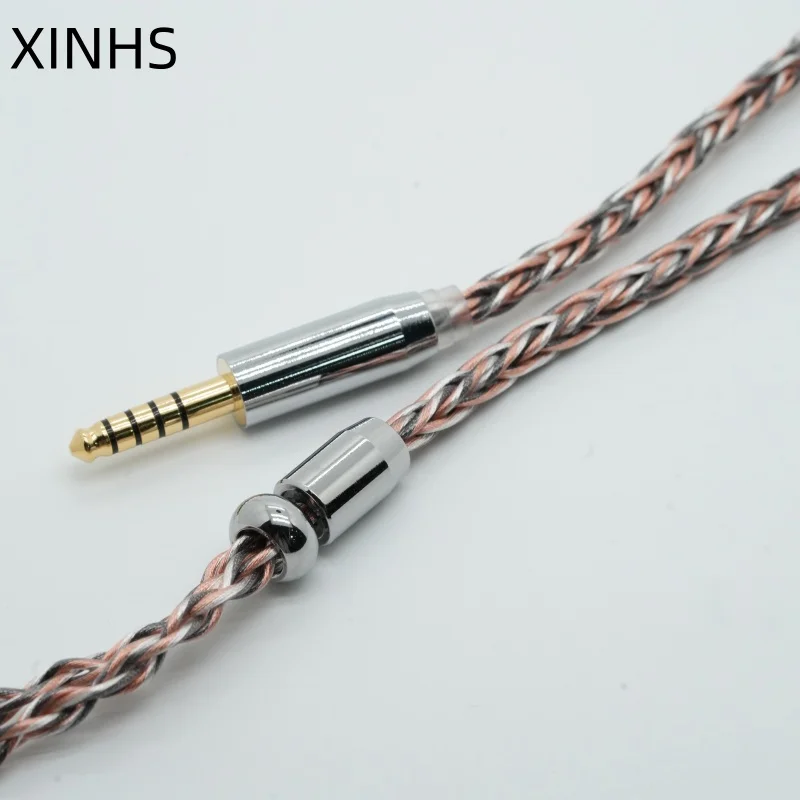 XINHS F14 8-adriges 7N versilbertes OCC+Graphen OCC Kopfhörer-Upgrade-Kabel – Detail 5
