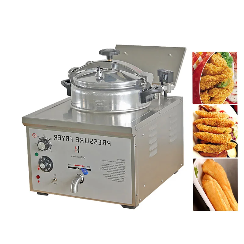 Commercial Pressure Fryer Electric Frying Chicken Machine /Deep Fryer Pressure Cooker For French Fries Chicken Food