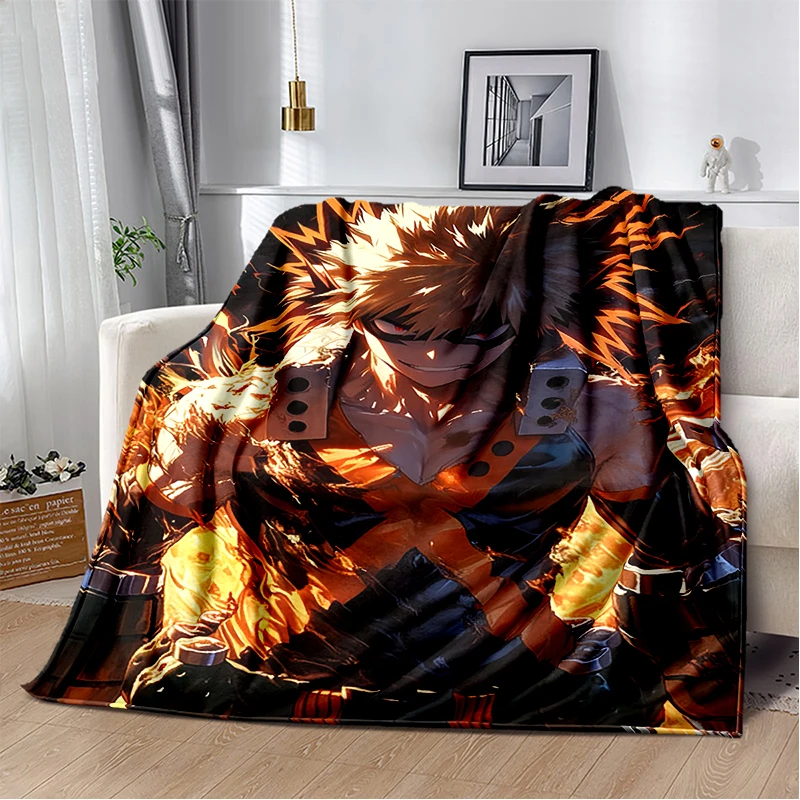 3D мультфильм My Hero Academia Deku Bakugou аниме одеяло, мягкое одеяло для дома, спальни, кровати, дивана, путешествия, пикника, детское покрывало