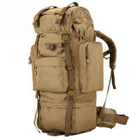 65L Large Tactical Backpack | 3P Outdoor Sports Bag | Waterproof Wear-Resistant Nylon | Hiking Camping Climbing Unisex