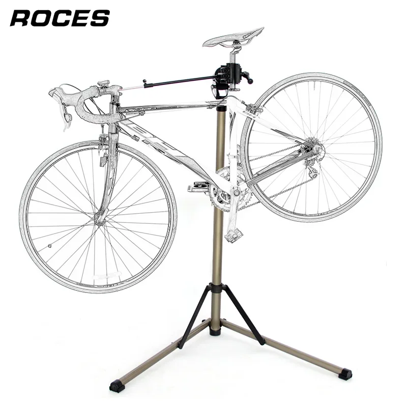 Aluminum Alloy Bike Repair Stand Professional Fixed Folding Home Mechanic Work Stand Adjustable Maintenance Storage Stand