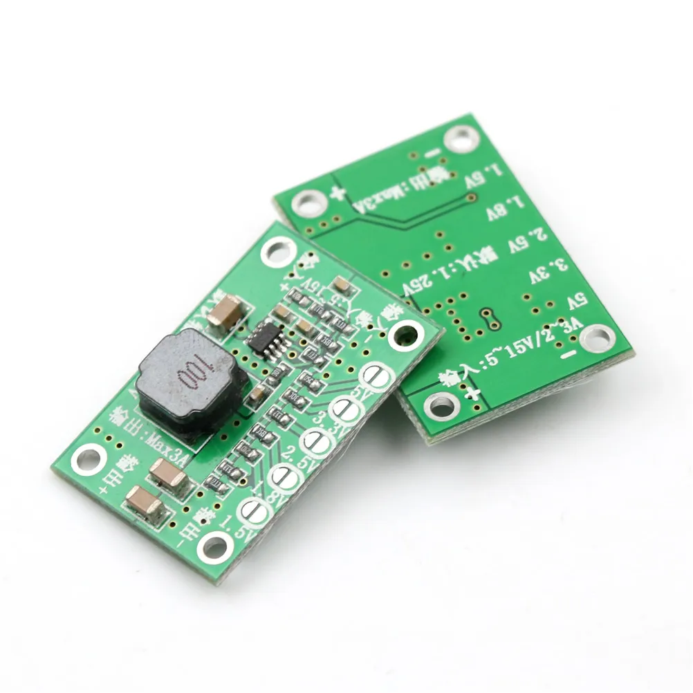 Nieuwe DC-DC Buck Converter Step Down Power Module 5 ~ 16V naar 1.5V 1.8V 2.5V 3.3V 5V 3A
