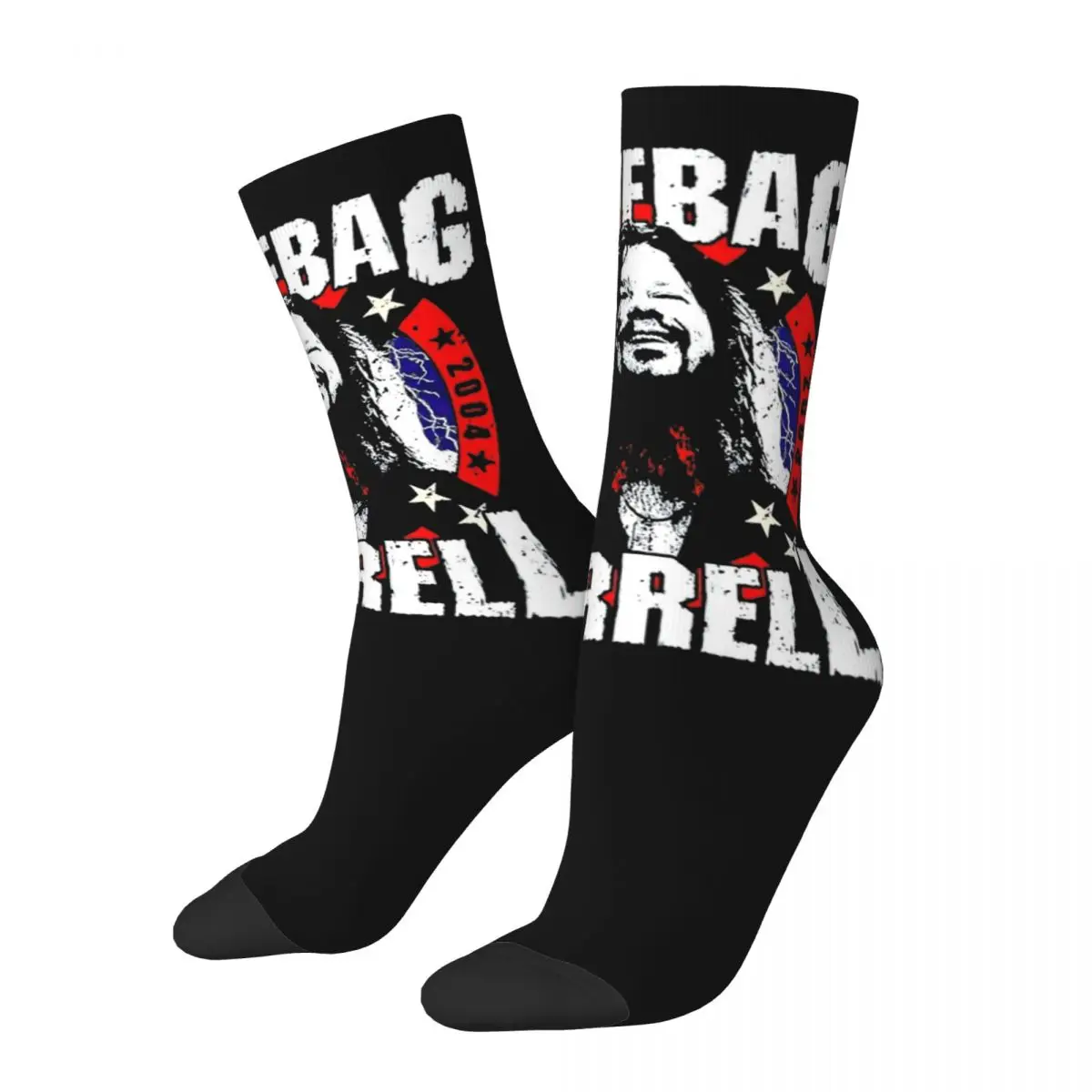 Cool Pantera Dimebag Darrell Soccer Socks Heavy Mental Rock Band Polyester Long Socks for Unisex Breathable