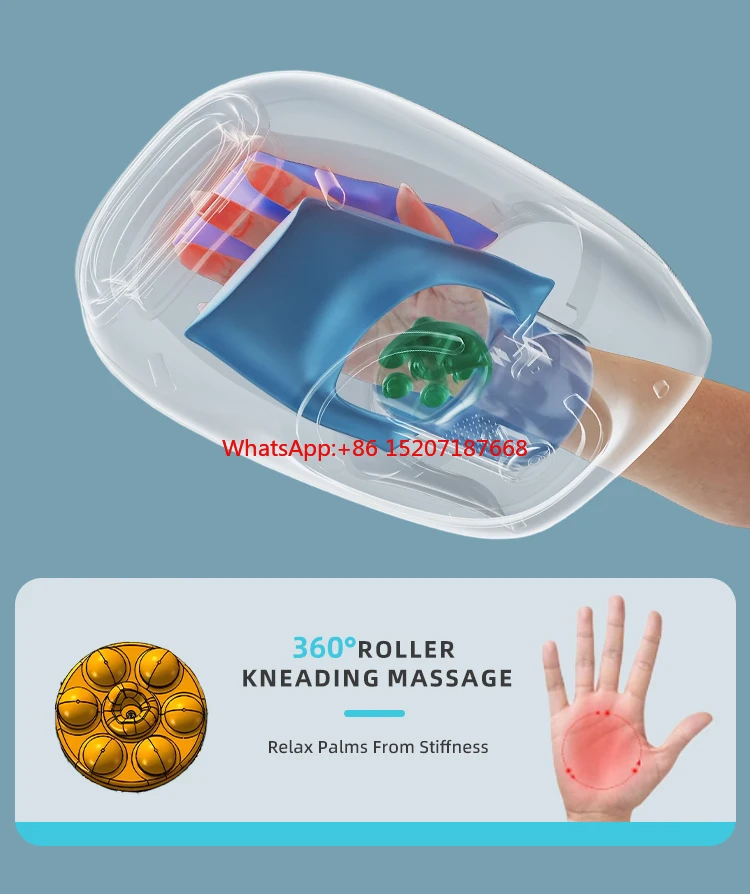 blood circulation electro hand and arm massager compression new 2024 device machine screen for finger hands for stroke patients