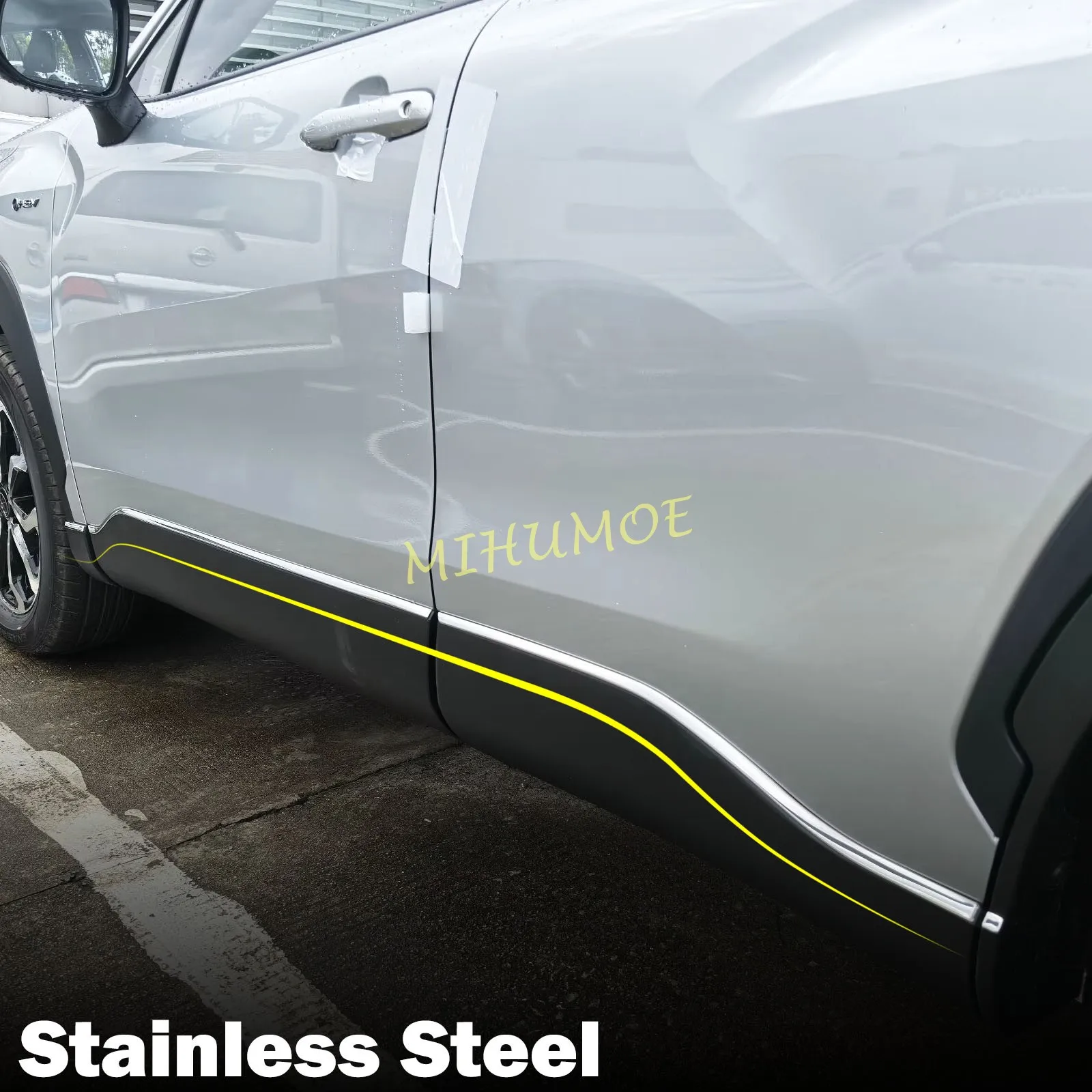 

For 2022-2026 Toyota Corolla Cross Stainless Steel Car Door Body Side Molding Strip Cover Trims Accessories