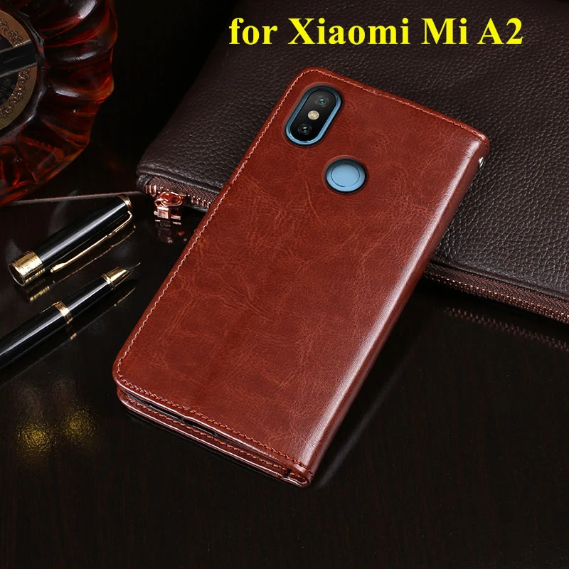 card holder cover case for Xiaomi Mi A1 A2 A3 lite Phone leather case Protective Cover Retro wallet flip case business cover