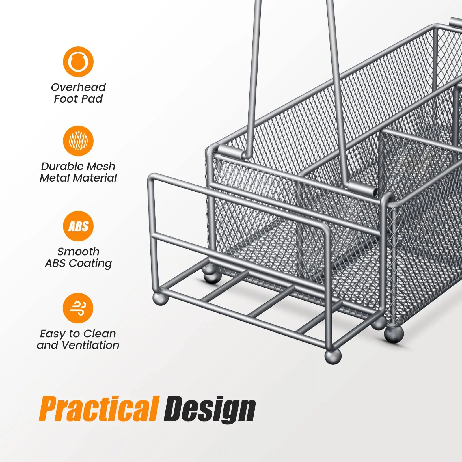 Silver wooden stainless steel metal picnic condiment storage tank large barbecue utensils picnic utensils tank