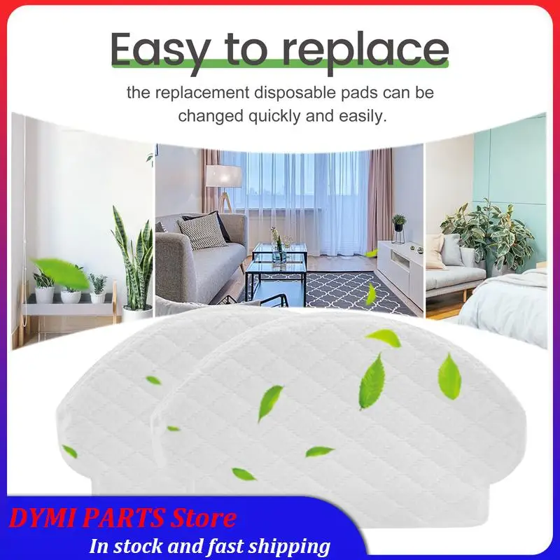 

Essential, 50 упаковок одноразовых подушечек для мытья полов, совместимых с роботом-пылесосом Ecovacs Deebot OZMO N7/T5/OZMO 920/OZMO 950