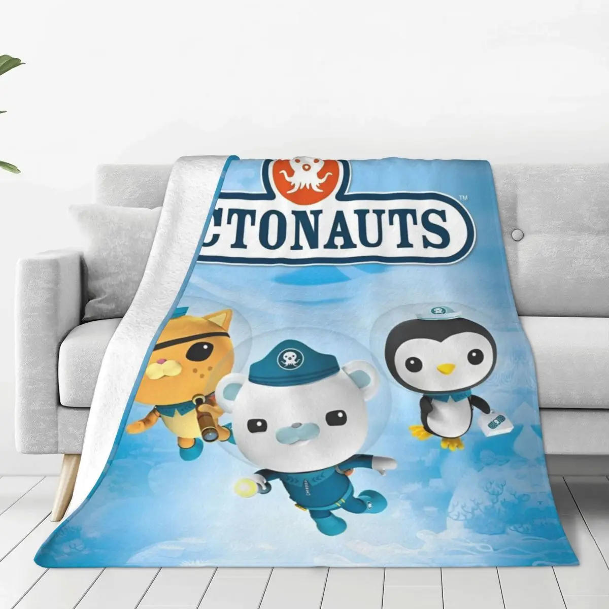 O-Octonauts Cartoon Fleece Throw Blanket Blanket for Bedding Office Super Warm Plush Thin Quilt