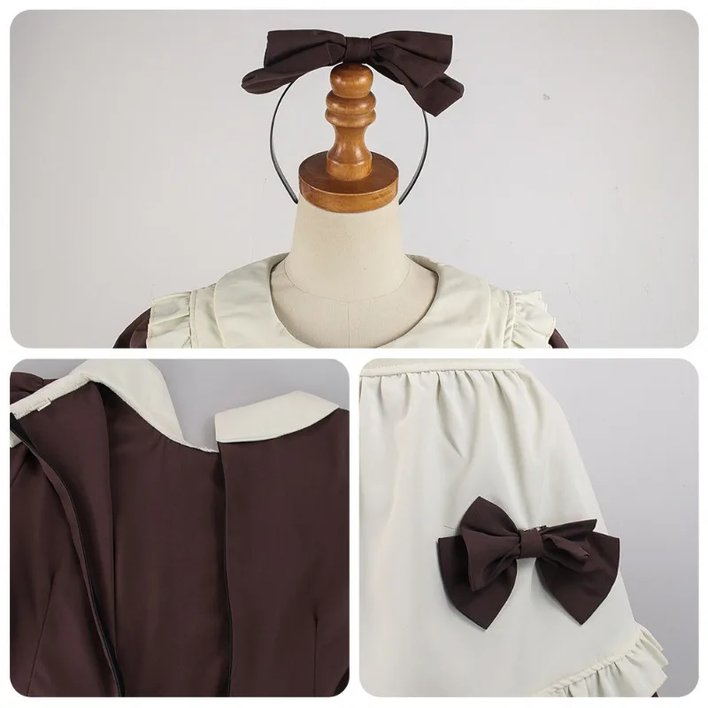 أزياء لوليتا خادمة تنكرية للفتيات ، خادمة نسائية لطيفة ، مريلة خادمة ، فستان أنمي كوس ، ملابس كاواي يابانية ، ملابس