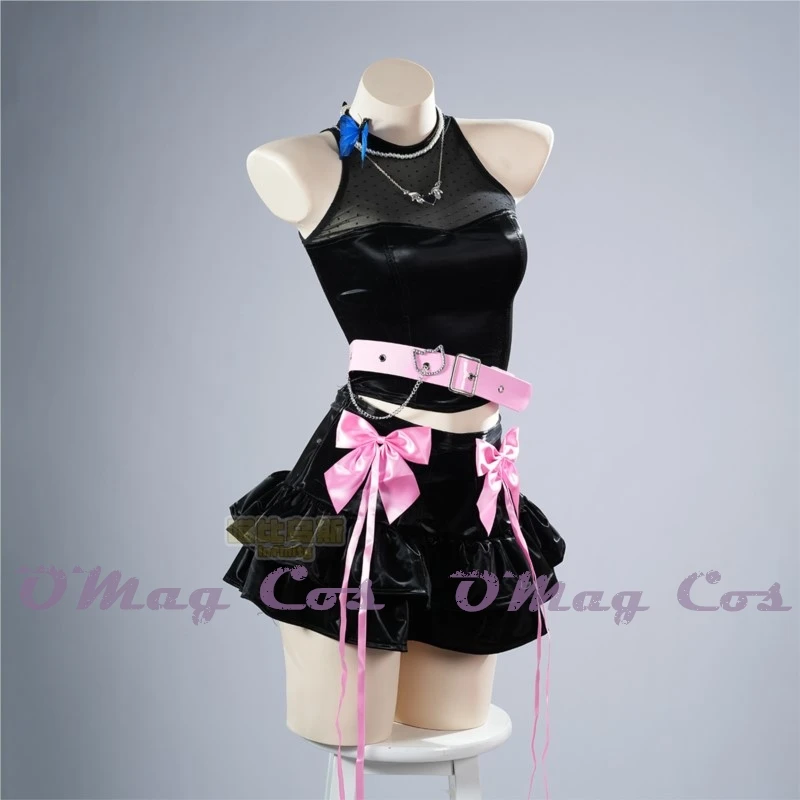 

VALORANT Clove Band Косплей Кожаная Юбка Костюм Для Выступлений Аниме Игра Рок Готический Костюм Для Ролевых Игр