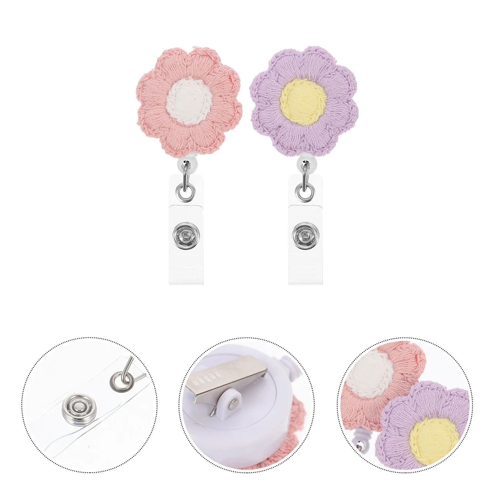 Holder Id Badge Card Halloween Christmas Badge Clip Reel Flower Badge Reel Belt Clip Badge Holder Id Badge Badge Holder
