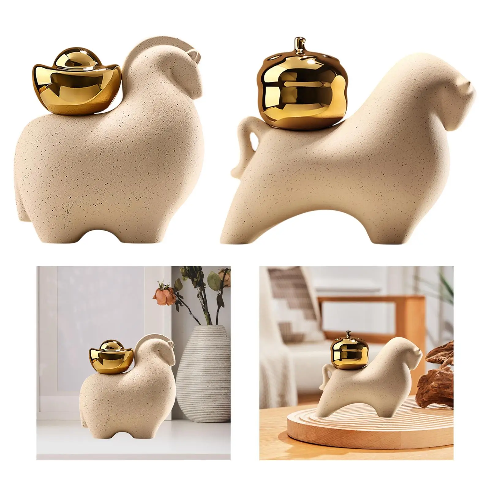 Mini Dierenstandbeeld Chinese Fengshui Beeldje Creatief Ontwerp Tafelblad Decoratie