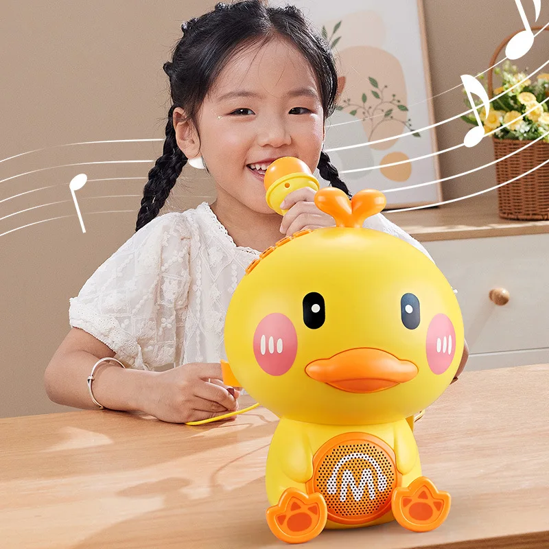 Child Puzzle Funny Interactive Game Toys Cute Duck Singing Speaker Early Education Machine Toys Musical Instrument Toys For Kids